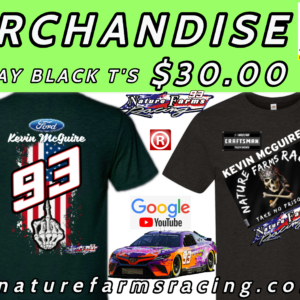 KEVIN MCGUIRE RACE DAY T’s BLACK
