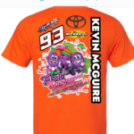 KEV RACE DAY T's BCK ORNG MERCH DONE